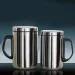 350/500ml Double Wall Anti Scalding Coffee Mug Insulated Portable Stainless Drink Cup Drinking Steel Polishing Beer Tea_maomaolike.com