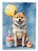 Akita Happy Birthday Garden Flag Mailbox Flag Decorative Yard Flag Banner Outside Patio Artwork Yard Flower Beds, Garden Size, Multicolor_maomaolike.com