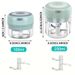 Multifunctional Electric Garlic Chopper 100/250mL Portable Vegetable Grinder Onion Mixer Mashing Machine For Kitchen_maomaolike.com