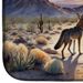 Desert Sunset Coyote Dish Drying Mat Absorbent Dish Drying Mat Pad For Kitchen Counter Dish Drainer Mat For Countertop, 14 X 21", Multicolor_maomaolike.com