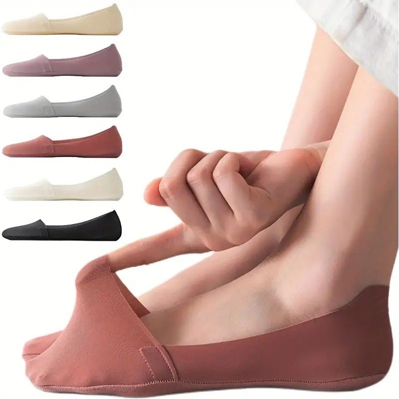5-8 Pairs Of Women's Thin Non Display Socks, Surface And Bottom_maomaolike.com