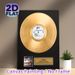 Jeff Beck's Guitar Shop Gold Record Painting Poster, Sleek Glossy Gold Record With Album Details Poster, Retro Music-themed Decor Ideal For Home Music_maomaolike.com