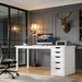 Computer Desk With 5 Drawers, Modern Study Table Writing DesW_maomaolike.com
