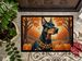 Doberman Pinscher Fall Doormat Front Door Mat Indoor Outdoor Rugs For Entryway, Non Slip Washable Low Pile, 24H X 36W_maomaolike.com