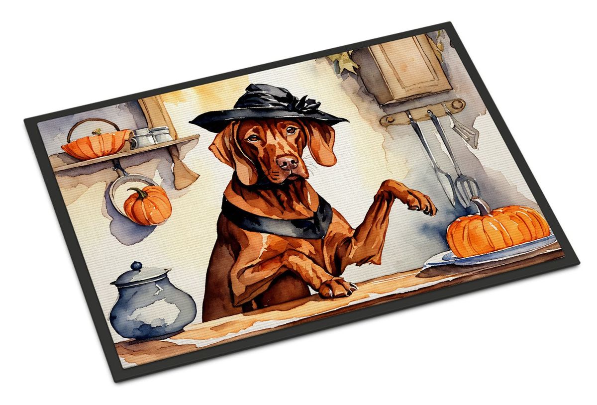 Vizsla Fall Kitchen Pumpkins Doormat Front Door Mat Indoor Outdoor Rugs For Entryway, Non Slip Washable Low Pile, 24H X 36W_maomaolike.com