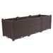 SOGA 120cm Raised Planter Box Vegetable Herb Flower Outdoor Plastic Plants Garden Bed Deepen_maomaolike.com