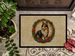 Sheltie Christmas Flowers Doormat Front Door Mat Indoor Outdoor Rugs For Entryway, Non Slip Washable Low Pile, 24H X 36W_maomaolike.com