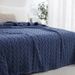 Autumn Winter New Single Layer Double-Sided Jacquard Taffeta Soft Cotton Multi-Functional Nap Blanket_maomaolike.com