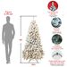 5ft Pre-lit Flocked Artificial Christmas Tree Environmentally Friendly Fireproof Artificial Christmas Flocked Tree_maomaolike.com