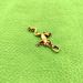 Brass Little Creative Jumping Frog Keychain Pendant DIY Hardware Accessories Street Stall Small Copperware_maomaolike.com