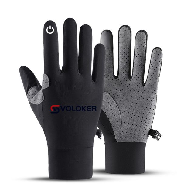 Cycling gloves summer men and women thin ice silk sports outdoor fishing fitness touch screen cycling bicycle gloves_maomaolike.com