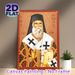 Saint Nektarios Orthodox Painting Poster, Traditional Gilded Religious Portrait Poster, Exquisitely Detailed Sacred Artwork Suitable For Home Chapel_maomaolike.com