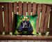 Cocker Spaniel King Of Mardi Gras Throw Pillow Machine Washable, Indoor Outdoor Decorative Pillow For Couch, Bed Or Patio, 14Hx14W_maomaolike.com