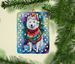 American Eskimo Christmas Porcelain Ornament Christmas Tree Hanging Decorations For Home Christmas Holiday, Rectangle, Gift, Multicolor_maomaolike.com