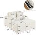 sofa With 2 Toss Pillows And A Ottoman ,Comfy Sofa- Deep Seat Couch For Living Room_maomaolike.com