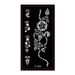 Zhengxiang Wholesale PET Hollow Stencil Middle Eastern Indian Hanna Tattoo Body Template Sticker Spray Painting_maomaolike.com