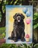 Newfoundland Happy Birthday Garden Flag Mailbox Flag Decorative Yard Flag Banner Outside Patio Artwork Yard Flower Beds, Garden Size, Multicolor_maomaolike.com