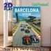 Barcelona F1 Racing Painting Poster, Vibrant Dynamic Race Track Scene Poster, Captures Thrilling Motorsport Action, Ideal For Game Room, Sports-themed_maomaolike.com