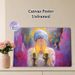 Candlelit Prayer Painting Poster, Vibrant Impressionist-style Poster, Emotive Artwork Featuring Figure With Headscarf By Lit Candles, Artistic Decor_maomaolike.com