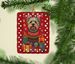 Silky Terrier Holiday Christmas Porcelain Ornament Christmas Tree Hanging Decorations For Home Christmas Holiday, Rectangle, Gift, Multicolor_maomaolike.com