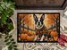 Boston Terrier Fall Doormat Front Door Mat Indoor Outdoor Rugs For Entryway, Non Slip Washable Low Pile, 24H X 36W_maomaolike.com