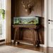 Console Table, Farmhouse 2-Tier Sofa Table Entryway Table With Storage Shelf_maomaolike.com