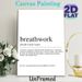 Breathwork Definition Painting Poster, Minimalist Typographic Poster, Mindful Stress-relief Reminder, Suitable For Yoga Studio, Meditation Space And_maomaolike.com