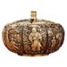 Pure Brass Pumpkin Incense Burner With Lid, Indoor Desktop Creative Metal Craft Ornament Wholesale_maomaolike.com