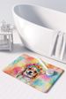 Chihuahua Hippie Dawg Memory Foam Kitchen Mat Machine Washable Anti-Fatigue Mat Cushion Comfort Bath Mat Or Kitchen Rug_maomaolike.com
