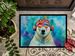 Hippie Animal Polar Bear Doormat Front Door Mat Indoor Outdoor Rugs For Entryway, Non Slip Washable Low Pile, 24H X 36W_maomaolike.com