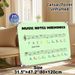 Music Notes Mnemonics Painting Poster, Colorful Educational Music Note Guide Poster, Assists With Learning Musical Notes For Music Rooms, Practice_maomaolike.com
