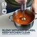 Hand Immersion Blender Powerful 4-in-1,Stainless Steel Stick Food Mixer,700ml Mixing Beaker,500ml Processor,Whisk_maomaolike.com
