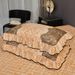 European Style Velvet Quilted Skirt Piece Winter Machine Washable Mattress Dustproof Bed Cover Single Person 1.68m_maomaolike.com