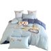 Ice Silk Quilt Cover Summer 60S Tencel Children's Three-Piece Set For Boys, Excavator Cartoon Embroidered Duvet Cover,_maomaolike.com