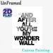 Wonder Wall Quote Painting Poster, Monochrome Typographic Poster With Hidden Portrait, Stylish Lyrical Wall Decor Ideal For Bedroom, Living Room_maomaolike.com