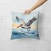 Pelican Soaring Throw Pillow Machine Washable, Indoor Outdoor Decorative Pillow For Couch, Bed Or Patio, 18Hx18W_maomaolike.com