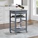 Mobile Rolling Kitchen Island Trolley Serving Cart With Underneath Drawer & Slide-Out Wire Storage Basket_maomaolike.com