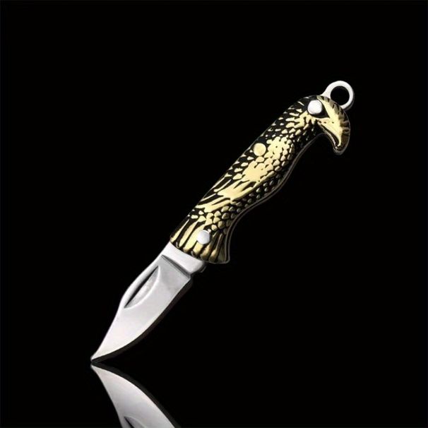 Yellow Dragon Pattern Mini Knife_maomaolike.com