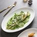 Ceramic Steaming High-end Feel Household Pure White Oval Large Grilled Fish Dish Deep Plate_maomaolike.com
