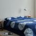 Chinese-style Plant-dyed Four-piece Set, Simple Blue Checkered Pure Cotton Duvet Cover And Bed Sheet, Skin-friendly_maomaolike.com