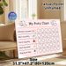 Potty Training Chart Painting Poster, Cute Cartoon-style Pink Potty Checklist Poster, Tracks Potty Training Progress, Ideal For Bathroom_maomaolike.com