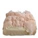 Wholesale Ins Princess Style Wrinkled Lace Milk Velvet Four-Piece Winter Warm Mixed Color Flannel 4-Piece Set_maomaolike.com