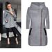 Women's Clothing fashion side zipper plus velvet coat hooded jacket sweatshirt women_maomaolike.com