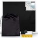 Blackout Curtains With Ruler And Tape Portable Window Curtain Black Oxford Cloth No Drill Window Shades Cuttable Temporary Black Out Shades For Home Indoor Bedroom Livingroom_maomaolike.com