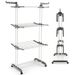 1 Pc 4-tier Clothes Drying Rack With Rotatable Side Wings And Collapsible Shelves_maomaolike.com
