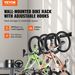 VEVOR Bike Storage Rack, 4 Bike Racks And 2 Helmets Hooks, Wall Mount Bike Storage Hanger, Home & Garage Organizer, Customizable For Various Bike Sizes, Adjustable Holder, Holds Up To 200 Lbs, 32-inch_maomaolike.com