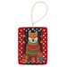 Shiba Inu Holiday Christmas Porcelain Ornament Christmas Tree Hanging Decorations For Home Christmas Holiday, Rectangle, Gift, Multicolor_maomaolike.com