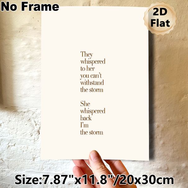 Inspirational Quote Painting Poster, Warm-toned Minimalist Text Poster, Empowering Motivational Design Ideal For Bedroom, Living Room And Office Decor_maomaolike.com