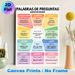 Spanish-English Question Words Painting Poster, Colorful Bilingual Educational Poster, Clear Visual Guide For Learning Spanish Question Words, Ideal_maomaolike.com