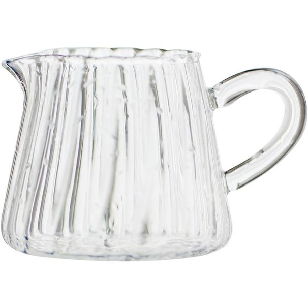 Nordic Transparent Glass Milk Jug Set With Handle Espresso Coffee Frothing Cup Tea Pitcher Separator Cafe Drinkware Tool_maomaolike.com